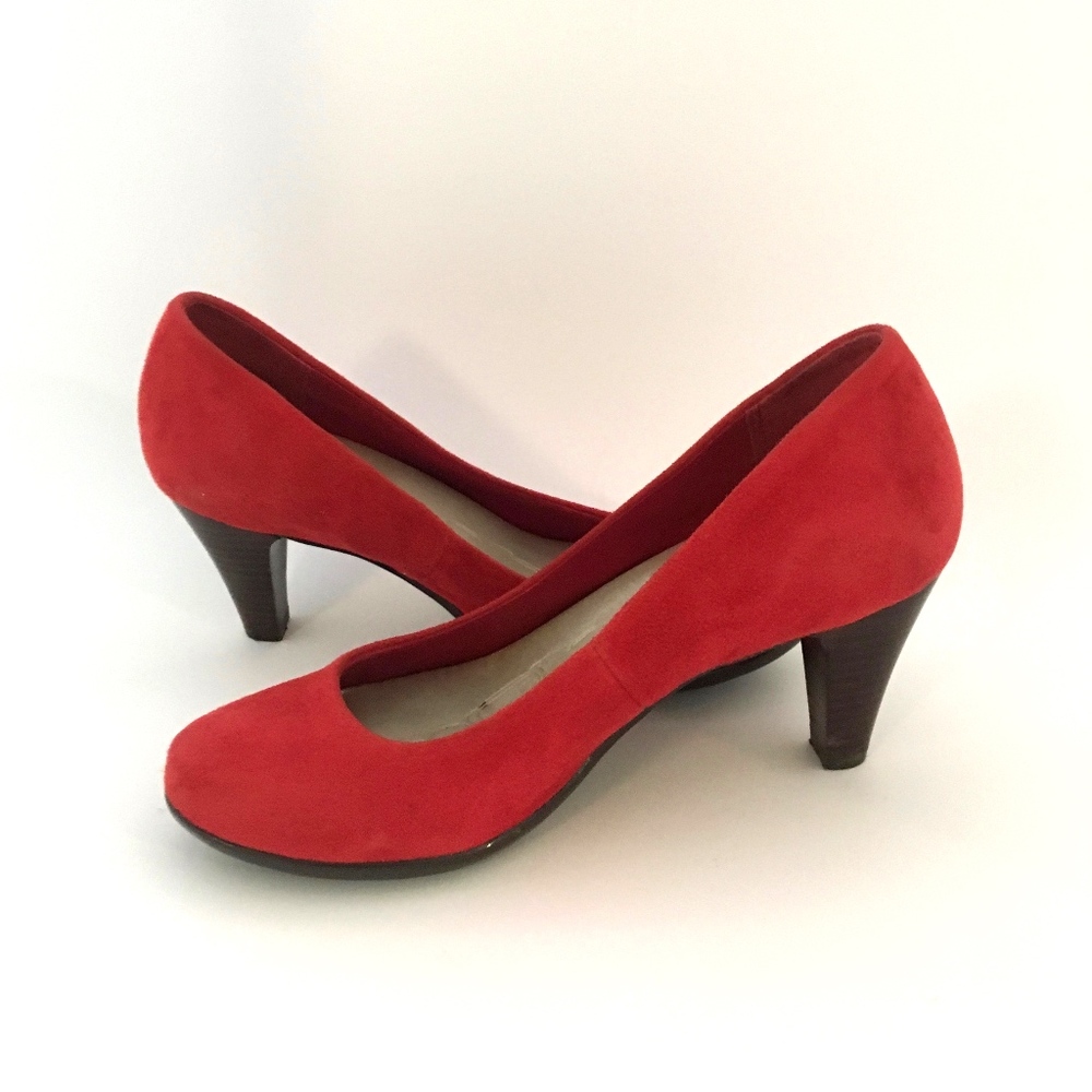 Red Gianni Bernini Heels Size 6